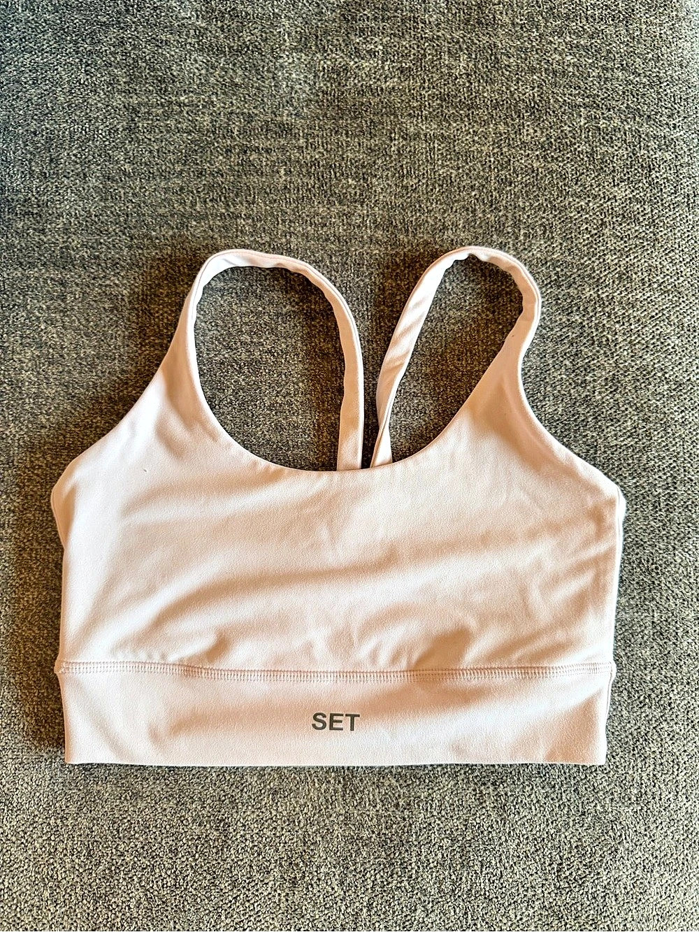 SET Racerback Sports Bra in Light Pink Like New